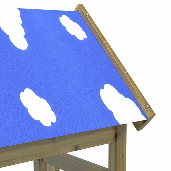 vidaXL M&auml;ngutorni Pruun 52.5 x 46.5 x 208 cm Tugev immutatud puit