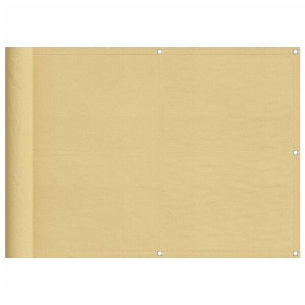 vidaXL rõdusirm, liivakarva, 75x300 cm, 100% polüester oxford