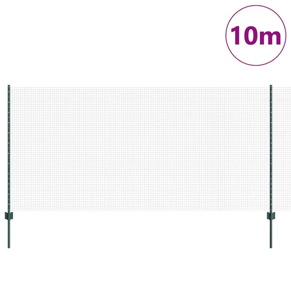 vidaXL Aed koos postiga Roheline 1,2 x 10 m Terased ja PVC