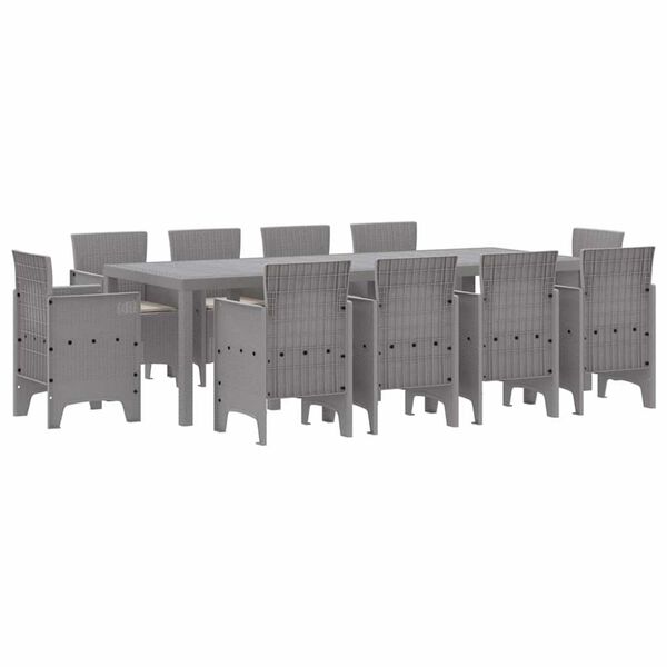 vidaXL Aia s&ouml;&ouml;gilaudade komplekt 11 pcs Helehall Polt rattan