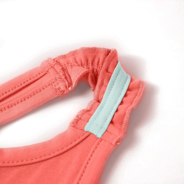 Laste top, &uuml;kssarviku pilt, korallpunane, 128