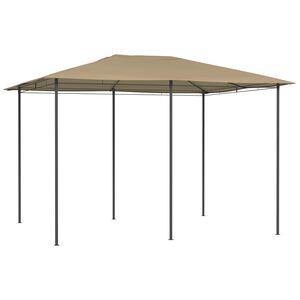 vidaXL lehtla, 3 x 4 x 2,6 m, pruunikashall, 160 g/m&sup2;