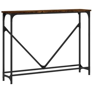 vidaXL konsoollaud, suitsutatud tamm, 102 x 22,5 x 75 cm, tehispuit
