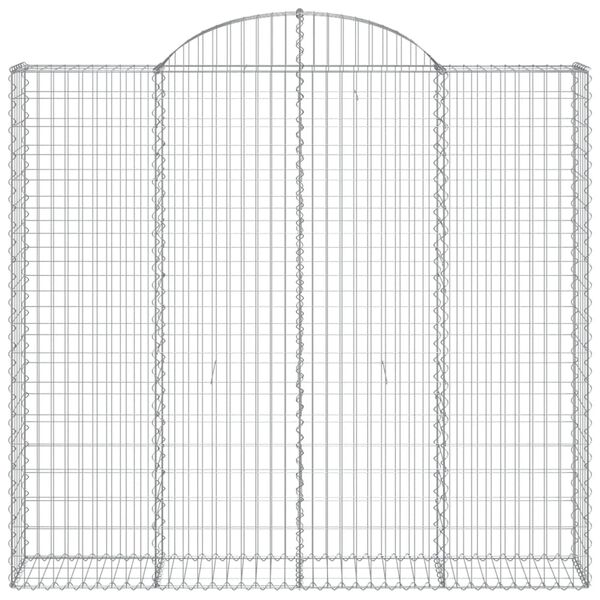 vidaXL kaarekujulised gabioonkorvid 30 tk, 200x50x180/200 cm, raud