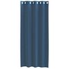 vidaXL Voile kardinad koos r&otilde;ngastega 2 tk Royal Blue