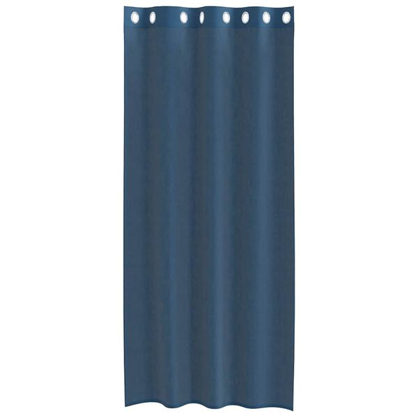 vidaXL Voile kardinad koos r&otilde;ngastega 2 tk Royal Blue