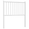 vidaXL metallist vahetatav voodipeats, valge, 80 cm