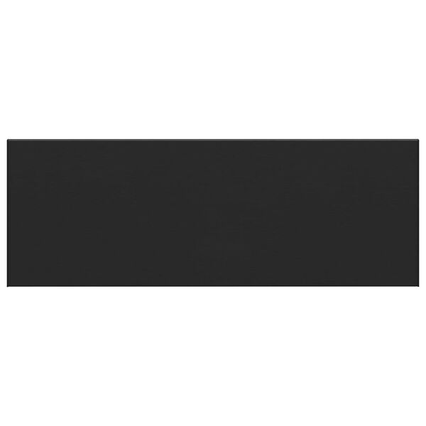 vidaXL Akna aluskate Must puitstriibuga 140 x 50 x 4,5 cm PVC