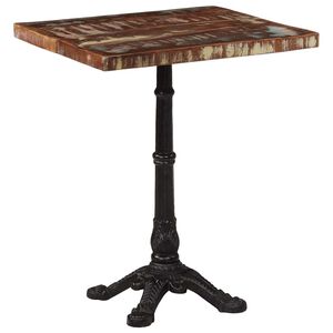 vidaXL bistroolaud, 60 x 60 x 76 cm, taastatud puit