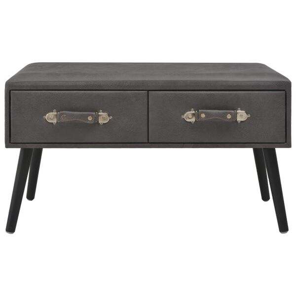 vidaXL kohvilaud, hall, 80 x 40 x 46 cm, kunstnahk