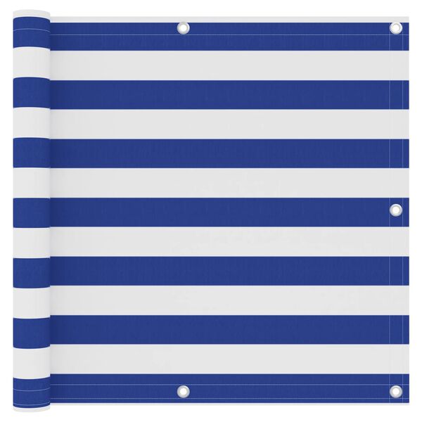 vidaXL r&otilde;dusirm, valge ja sinine, 90 x 300 cm, oxford-kangas