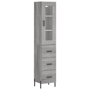 vidaXL k&otilde;rge kapp, hall Sonoma tamm, 34,5x34x180 cm, tehispuit