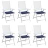 vidaXL euroaluse istmepadjad 6 tk tumesinine 40x40x4 cm oxford kangas
