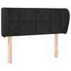 vidaXL voodipeats servadega, must, 93x23x78/88 cm, samet