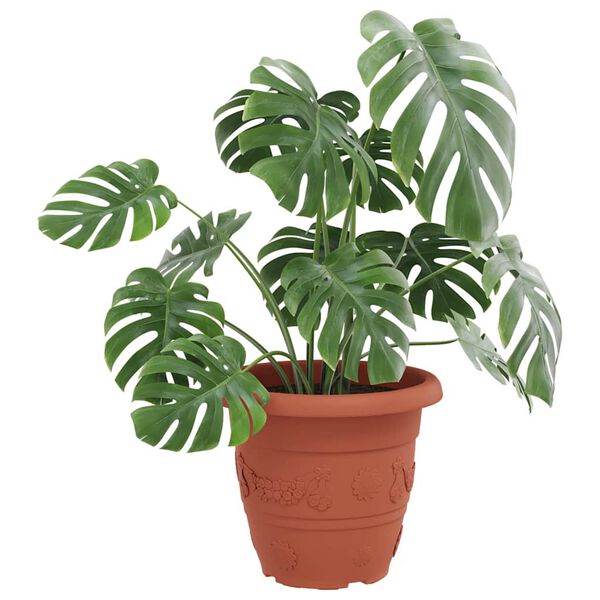 vidaXL &Uuml;mmargune lillepott 6 pcs Kohviroosa &Oslash; 26 x 21.5 cm Plastmass