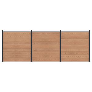 vidaXL Aia komplekt 3 pcs 526 x 186 cm WPC ja Alumiinium Pruun