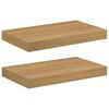 vidaXL Seinariiul ladustamisega 2 pcs Pruun 40 x 23,5 x 4 cm Tehispuit