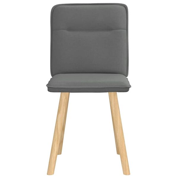 vidaXL söögitoolid 2 tk, tumehall, kangas