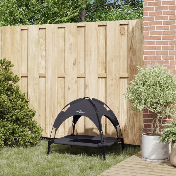 vidaXL Koeravoodi Must 76 x 62 x 70,5 cm Teras