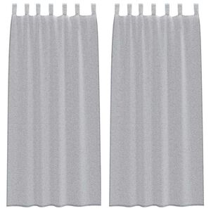 vidaXL Voile Kardin kardinatega 2 pcs Tumehall 225 x 140 cm Polüester