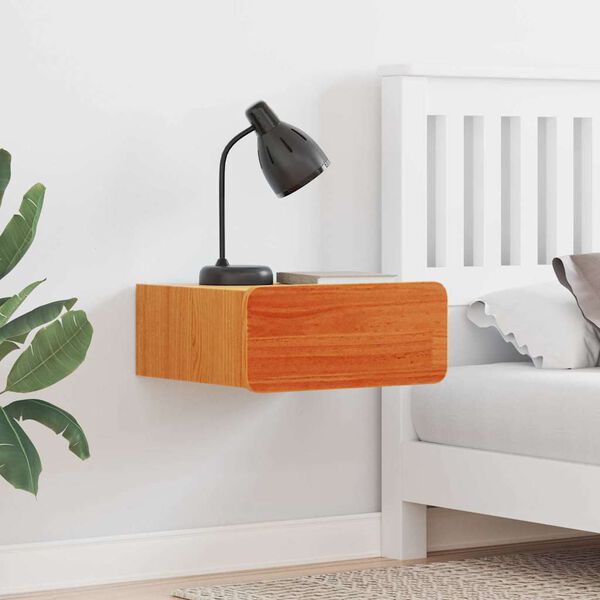 vidaXL &Ouml;&ouml;kapp sahtliga 2 pcs Vahapruun 39 x 34 x 16,5 cm M&auml;nnipuit