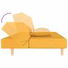 vidaXL 2-kohaline diivanvoodi patjadega, kollane, kangas