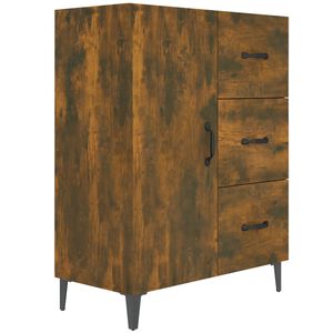 vidaXL puhvetkapp, suitsutatud tamm, 69,5 x 34 x 90 cm, tehispuit