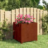 vidaXL jalgadega taimekast, rooste, 40 x 40 x 40 cm, Corten teras