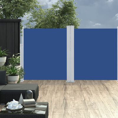 vidaXL lahtitõmmatav külgsein, sinine, 160 x 600 cm