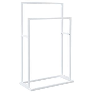 vidaXL eraldiseisev r&auml;tikurest, valge, 48 x 24 x 78,5 cm, raud