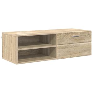 vidaXL Puidust kapp sahtliga Sonoma tamm 100,5 x 39 x 30 cm Tehispuit