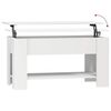 vidaXL kohvilaud, valge, 101x49x52 cm, tehispuit
