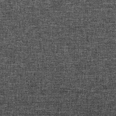 vidaXL voodipeats servadega, tumehall, 183x16x118/128 cm, kangas