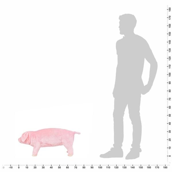 vidaXL seisev m&auml;ngusiga pl&uuml;&uuml;s, roosa XXL
