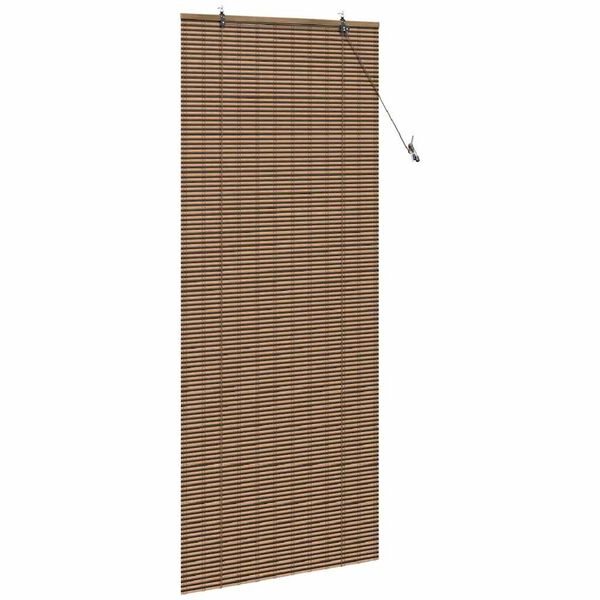 vidaXL Rulookardin kardinatega Pruun 90 x 220 cm Bambus