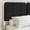 vidaXL Voodiraam Pehme Peatoega peaga Must 120 x 200 cm Tahke m&auml;nd
