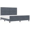 vidaXL Karbi vedrumadrats peaga Tumehall 180 x 200 cm Samet