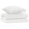 vidaXL Teki komplekt padjaga 2 pcs Valge Mikrofiiber