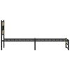vidaXL metallist voodiraam ilma madratsita Sonoma tamm 75x190 cm