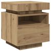 vidaXL LED-valgustitega &ouml;&ouml;kapid 2 tk Artisan Oak 40x39x48,5 cm