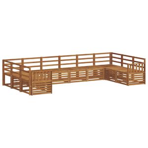 vidaXL Nurgadiivanikomplekt 10 pcs Neutraalne