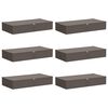 vidaXL Salvestuskarp 6 tk Mittekootud kangas 100 x 50 x 18 cm 90 l