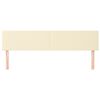 vidaXL voodipeatsid 2 tk, kreemjas, 90x5x78/88 cm, kunstnahk