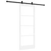 vidaXL Libisev uks ORKDAL Valge ja must 83 x 202 cm