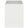 vidaXL Aia istutuspot Valge 32 x 32 x 40 cm Külmpruun teras