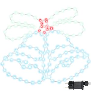 vidaXL J&otilde;ulukell koos 144 LED-iga Mitmev&auml;rviline 57 x 47,5 cm PVC