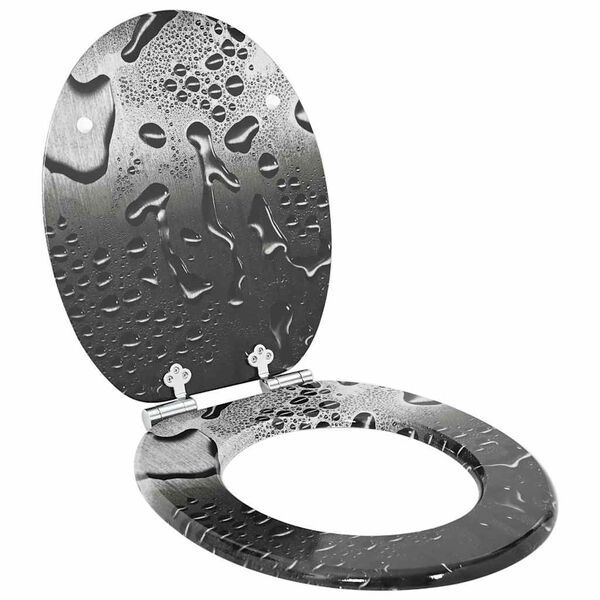 vidaXL Pehme sulgumise tualettruumi istmed Hall 44 x 38 cm MDF plaat