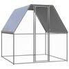 vidaXL kanapuur, h&otilde;bedane ja hall, 2 x 2 x 2 m, tsingitud teras