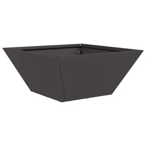 vidaXL Aia istutuspot Must 35 x 35 x 15 cm K&uuml;lmvalmistatud teras