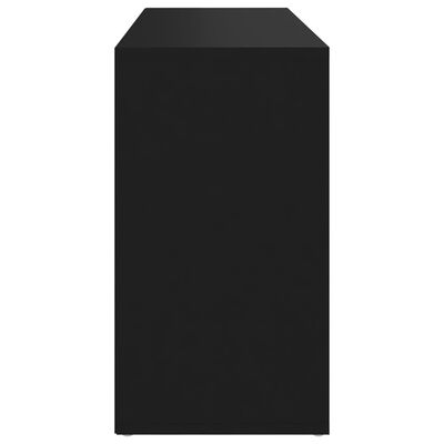 vidaXL jalatsipink, must, 103 x 30 x 54,5 cm, puitlaastplaat